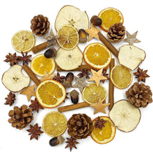 52-teiliges Weihnachtsdeko Set Naturdeko Adventskranz Potpourri