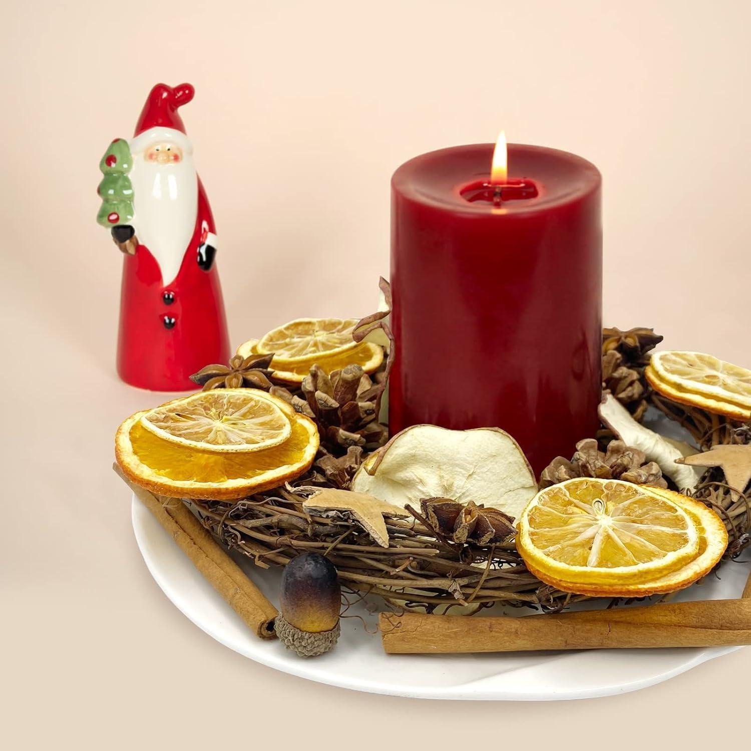 52-teiliges Weihnachtsdeko Set Naturdeko Adventskranz Potpourri