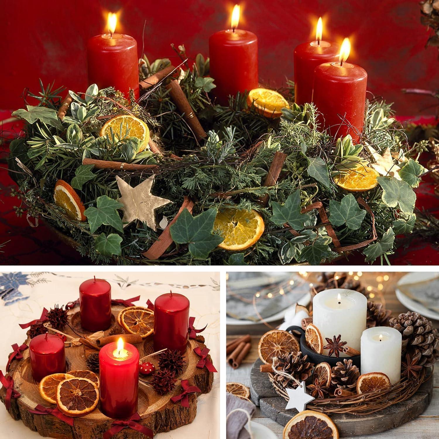 52-teiliges Weihnachtsdeko Bastelset Naturdeko Adventskranz Potpourri
