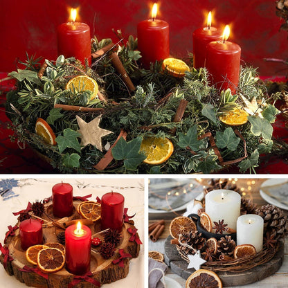 52-teiliges Weihnachtsdeko Bastelset Naturdeko Adventskranz Potpourri