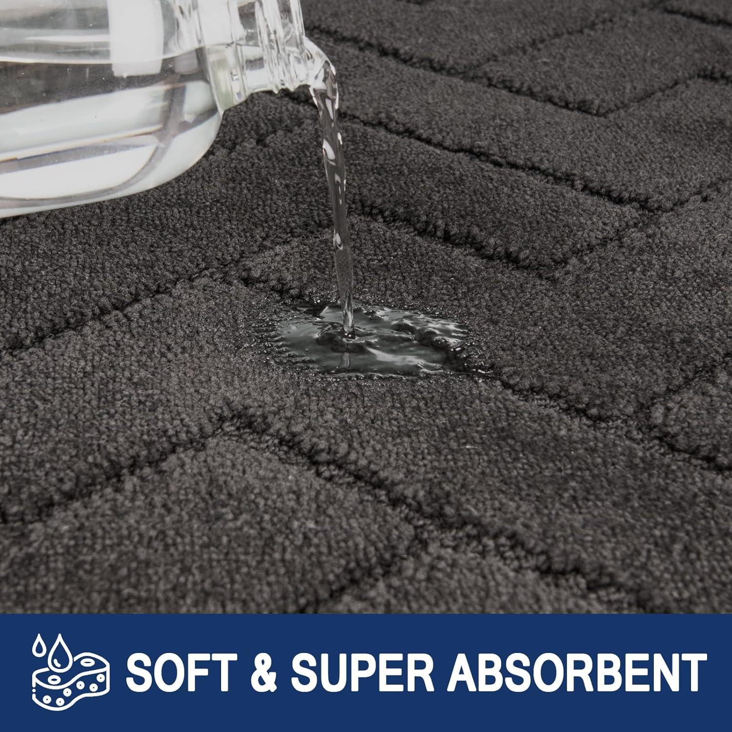 Schmutzfangmatte Innen 80x120cm rutschfeste Fußmatte waschbar absorbierend