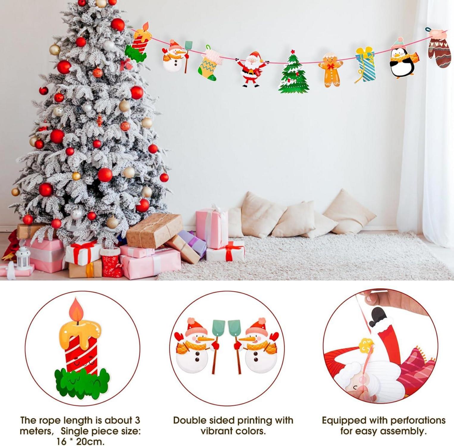 2er Set Rostige Weihnachtsdeko Gartenstecker Tannenbaum Weihnachtsflagge