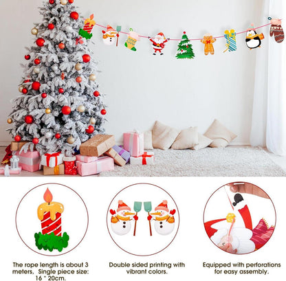 2er Set Rostige Weihnachtsdeko Gartenstecker Tannenbaum Weihnachtsflagge