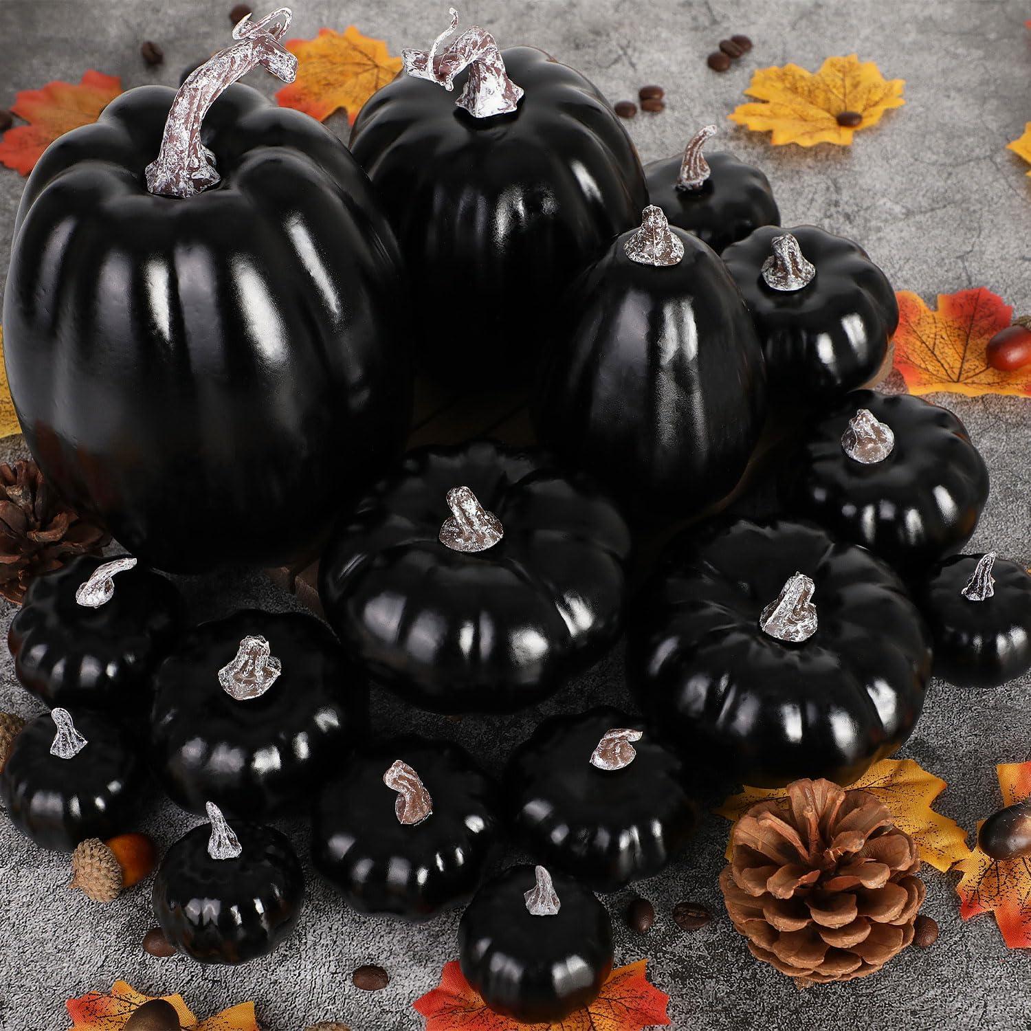 Benjia Kürbis Herbst Deko Halloween Draußen Zierkürbisse