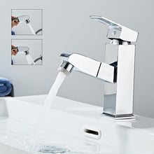 Moderne Schwarz Matt Wasserhahn mit ausziehbarer Brause