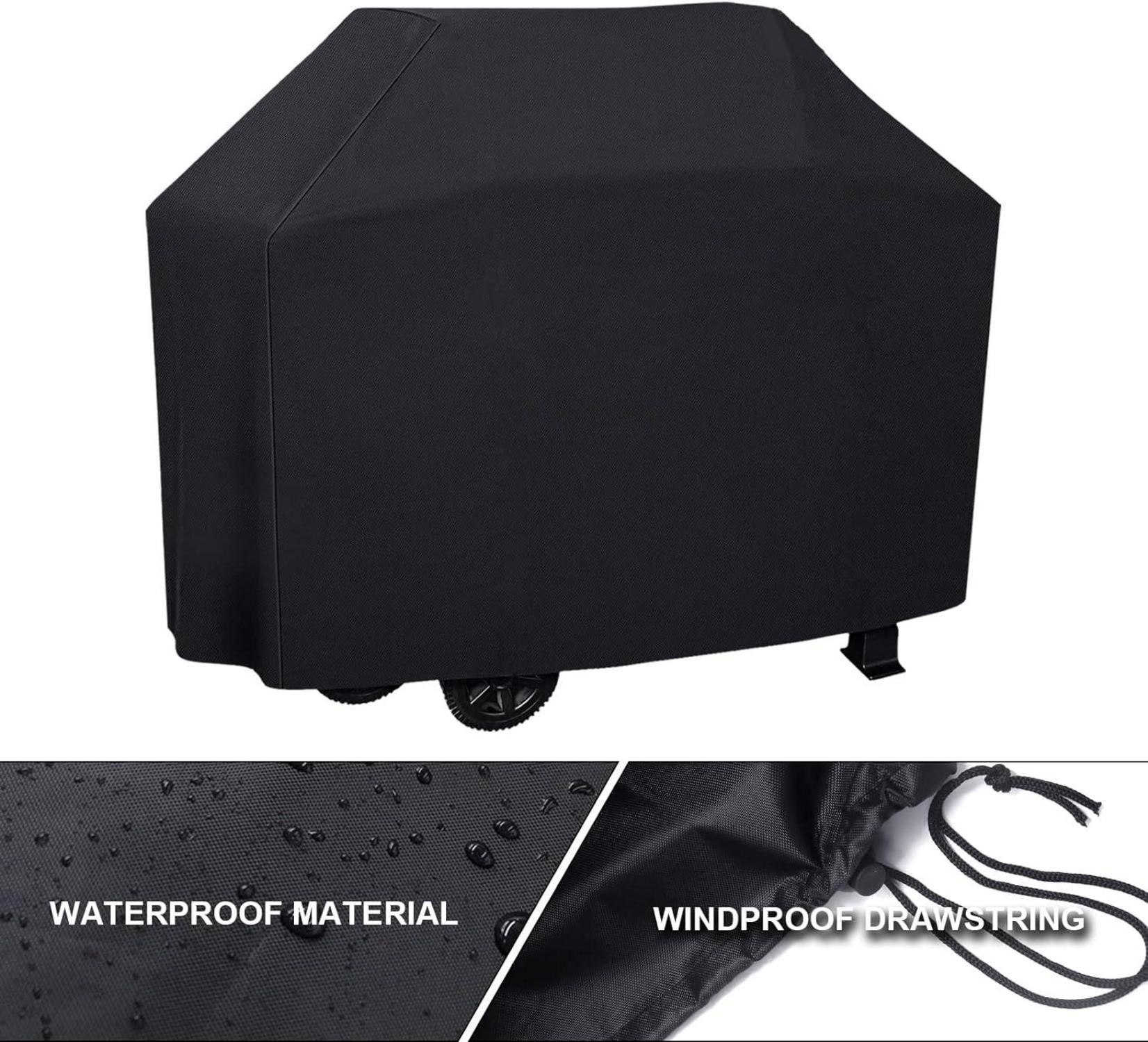 Grill Abdeckhaube 210D Oxford Gasgrill Cover Schwarz 147x61x122 cm