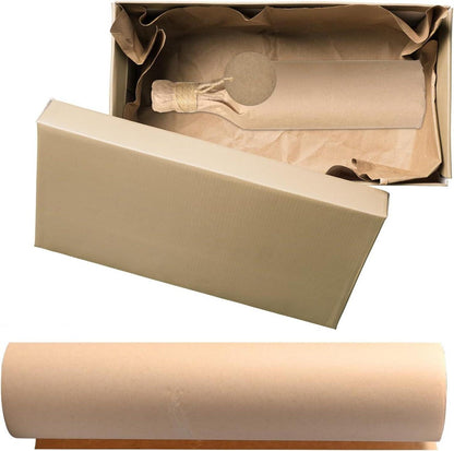 Kraftpapier Set 30 cm × 30 m +30 Kraftpapieretiketten +Jute-Schnur