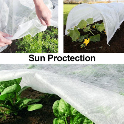 Muzhira Wintervlies 30g/m² 1m x 10m - Frostschutz für Pflanzen, Wetterfest, Kälte, Vögel, Insekten
