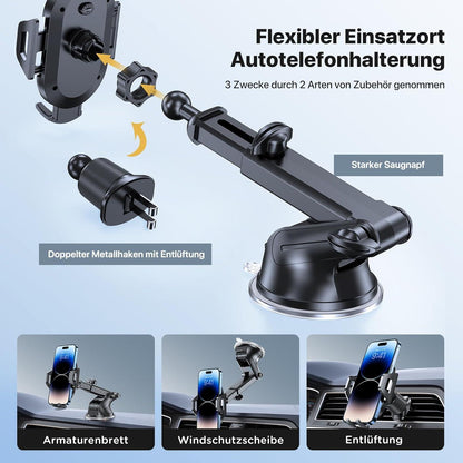Auto Handyhalterung Saugnapf Armaturenbrett Windschutzscheibe Wakects