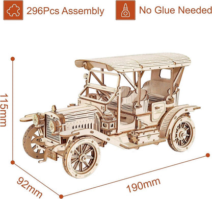 3D Puzzle Holzpuzzle Modellbau Car Holzbausatz Erwachsene Oldtimer