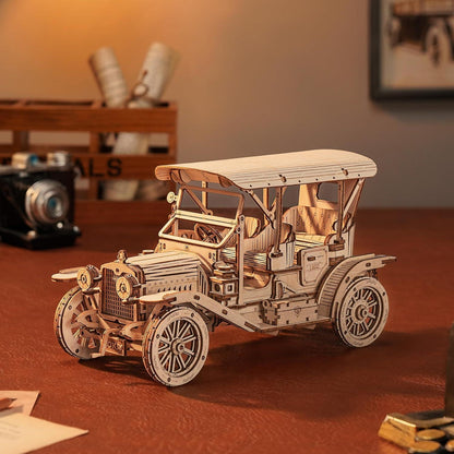 3D Holzpuzzle Modellbau Kit Oldtimer Vintage Car Bausatz