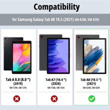 EasyAcc Samsung Galaxy Tab A8 Hülle Standfunktion dunkelgrün