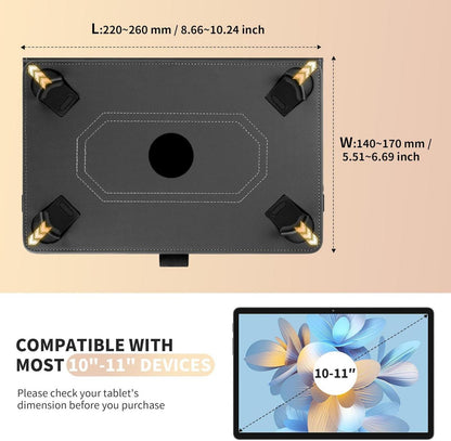 Easyacc Universal Tablet Hülle 10-11 Zoll Schwarz - 360 Grad