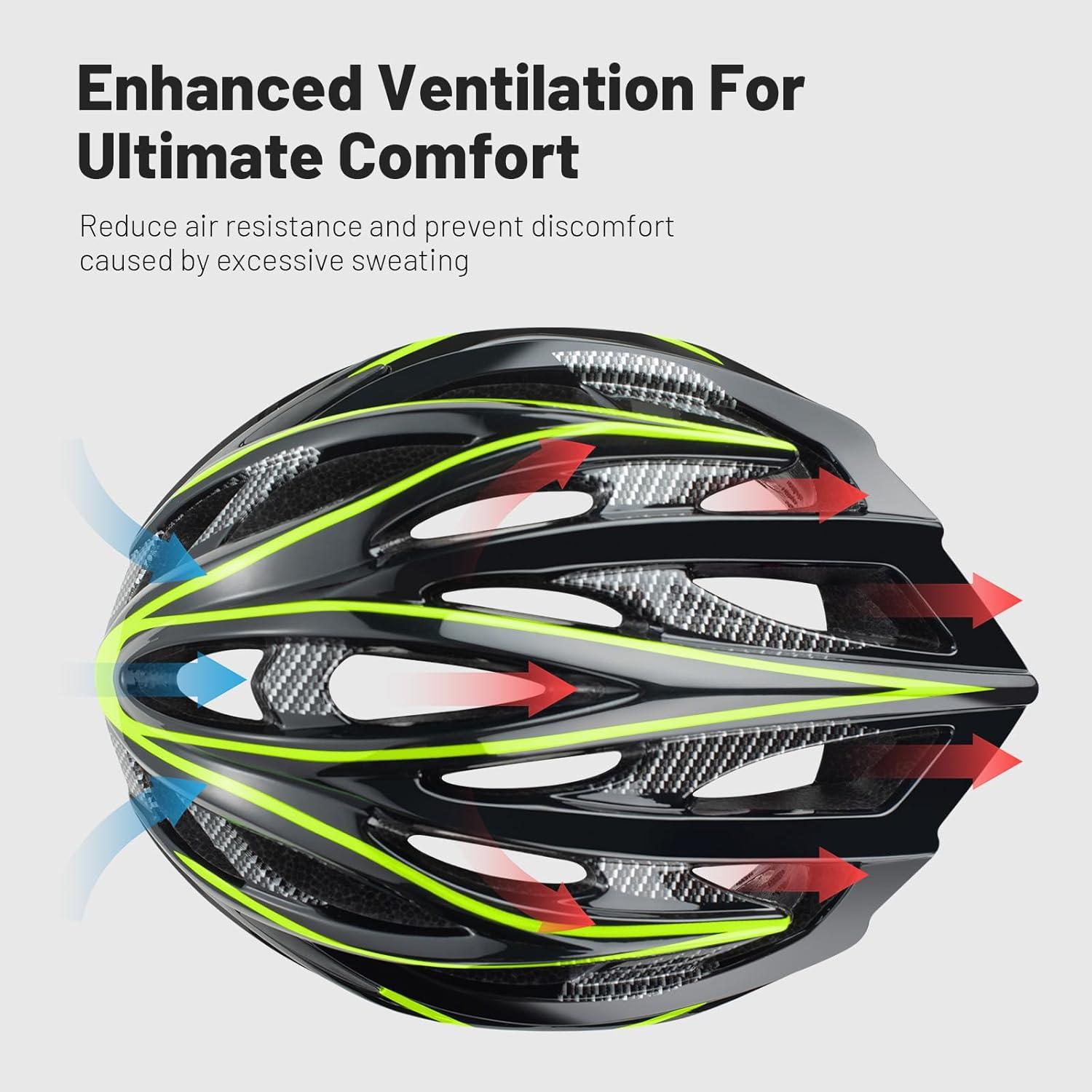 Fahrradhelm Abnehmbares Innenfutter Verstellbar Sicherheitsschale