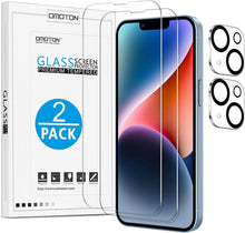 Panzer Schutzglas für iPhone 14, 2+2