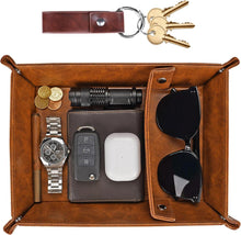 Weihnachtsgeschenk Tablett Leder Männer Organizer Nikolaus Herre