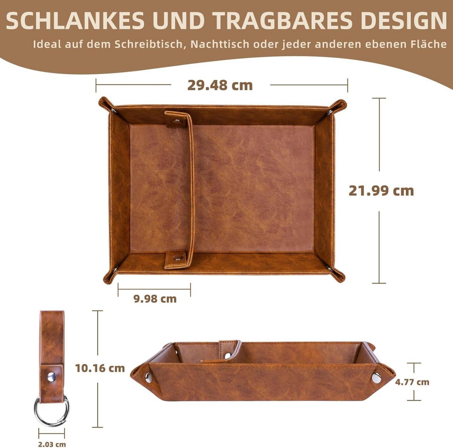 Leder Tablett Organizer Weihnachtsgeschenke Herren Männer