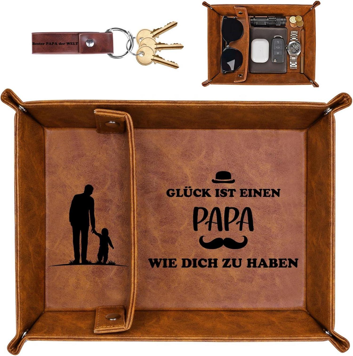 Leder Organizer Ablage Tablett Geschenke Papa Weihnachten