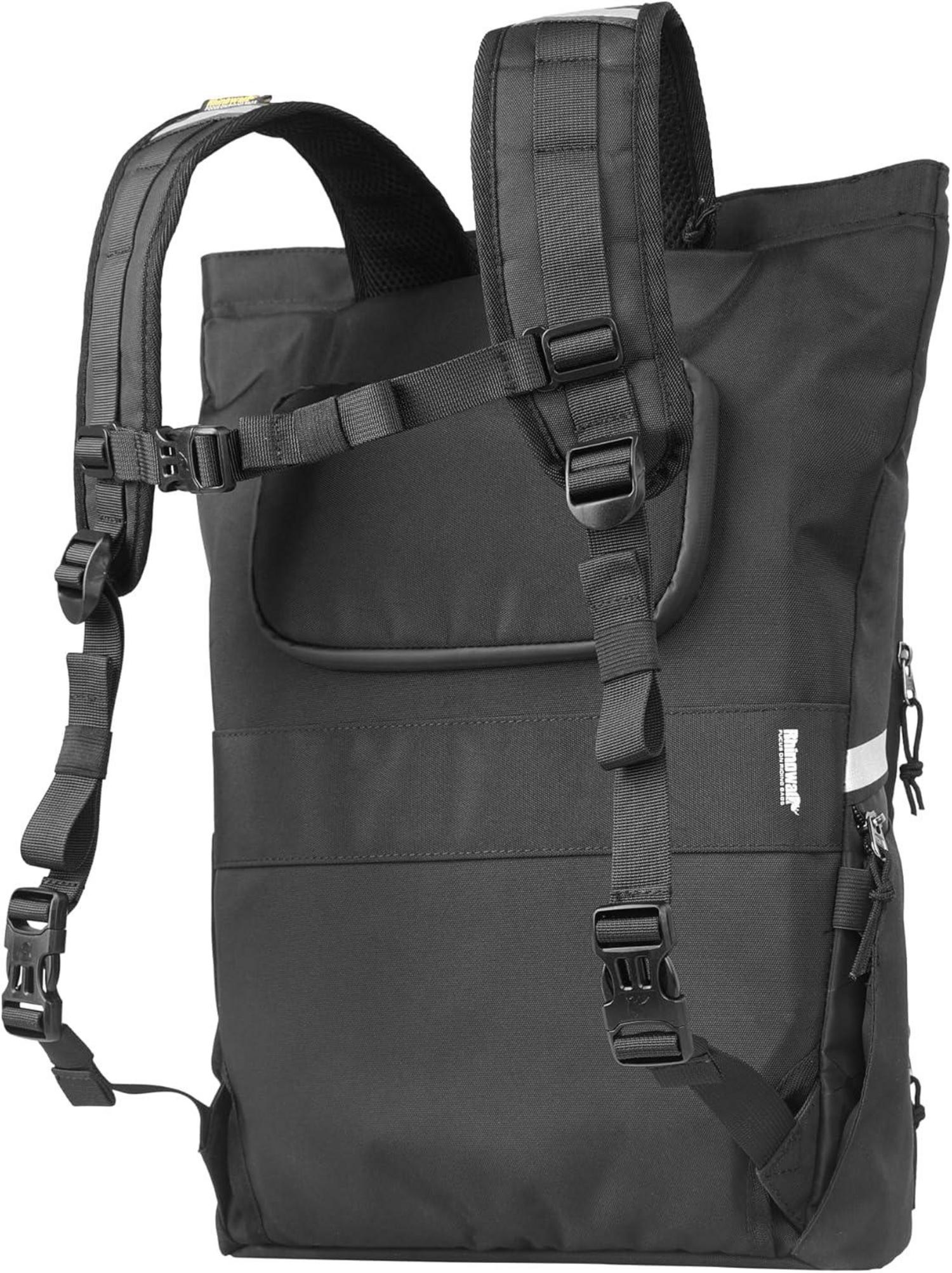 Fahrrad Gepäckträgertasche 25L Seitentaschen Schultergurt Regenschutz