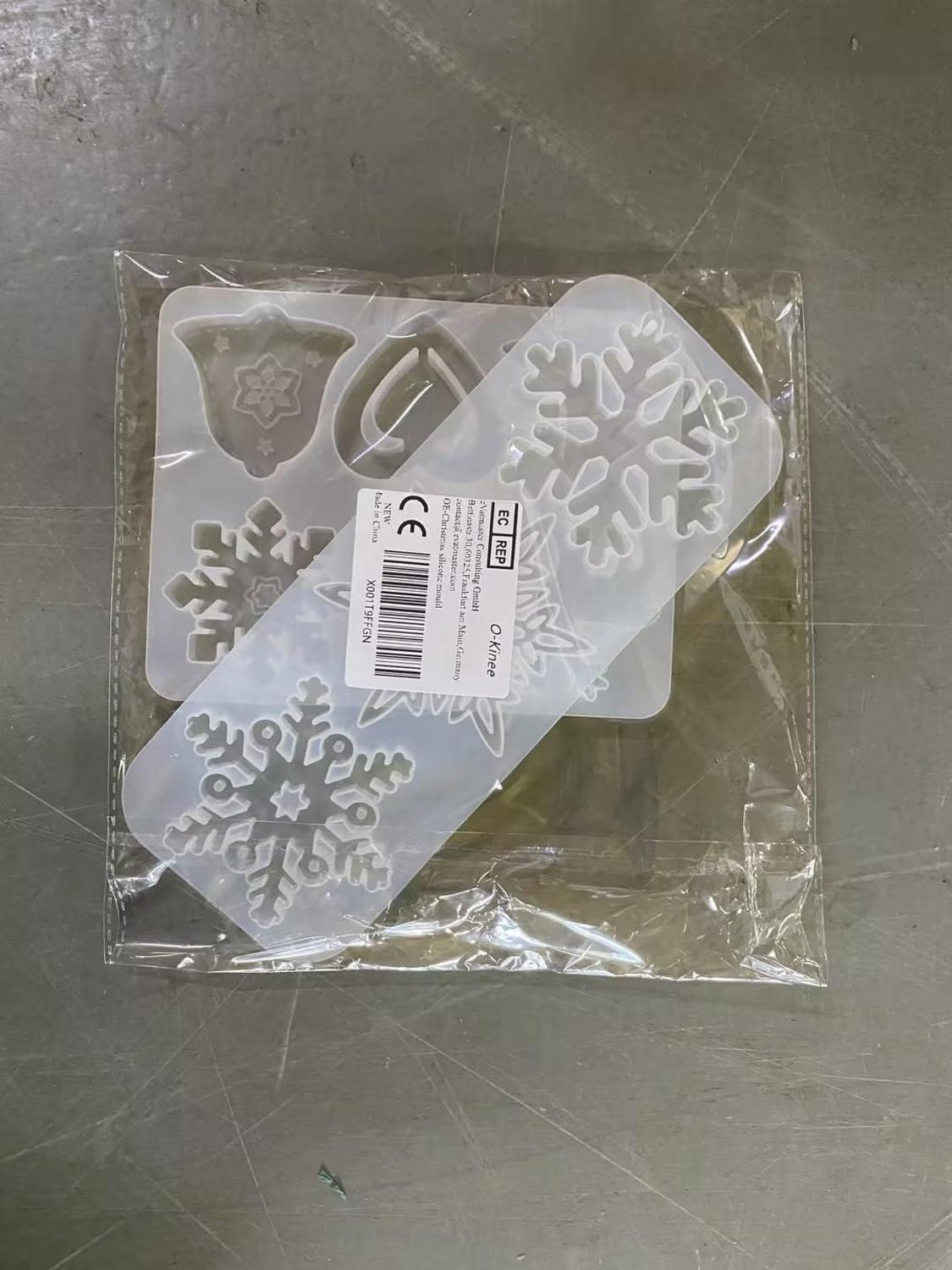 Silikonform Weihnachten Schneeflocke DIY Backformen Fondant Harz Seifenform