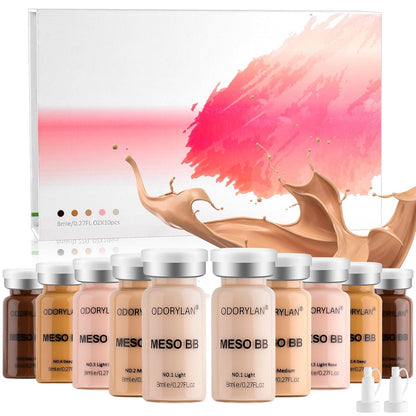 BB Glow Serum Foundation Kit Hyaluronsäure Peptide Anti-Aging 5-Farben