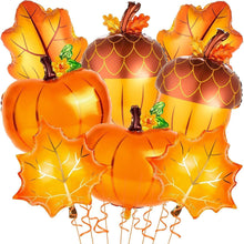 VIKY® Thanksgiving Deko Kürbis Luftballon Set 8-teilig