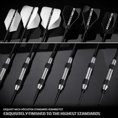 Professionelle Steel Dartpfeile Set 20g Metallspitze 6 Stück