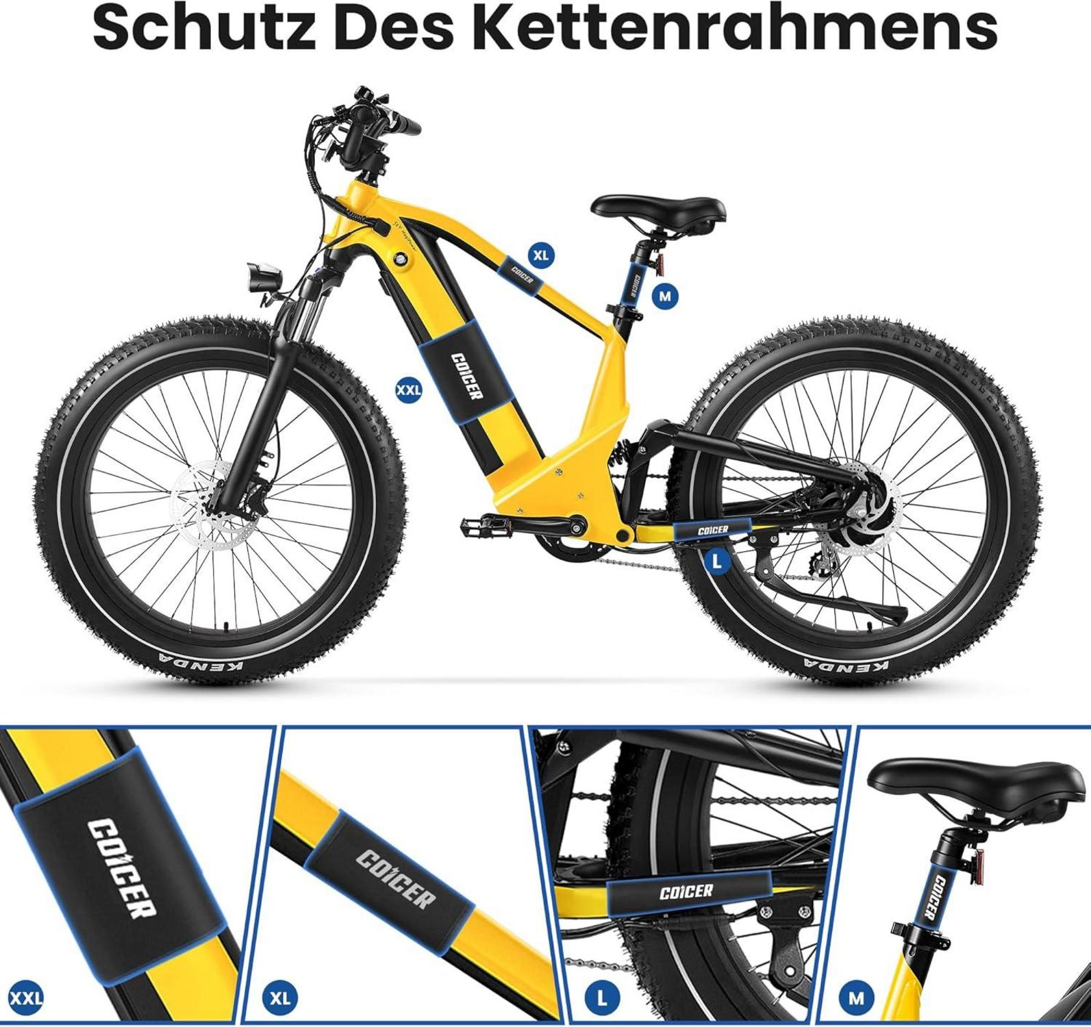 Fahrrad Rahmenschutz 4er Set Transportschutz Carbon Rahmen Schutz