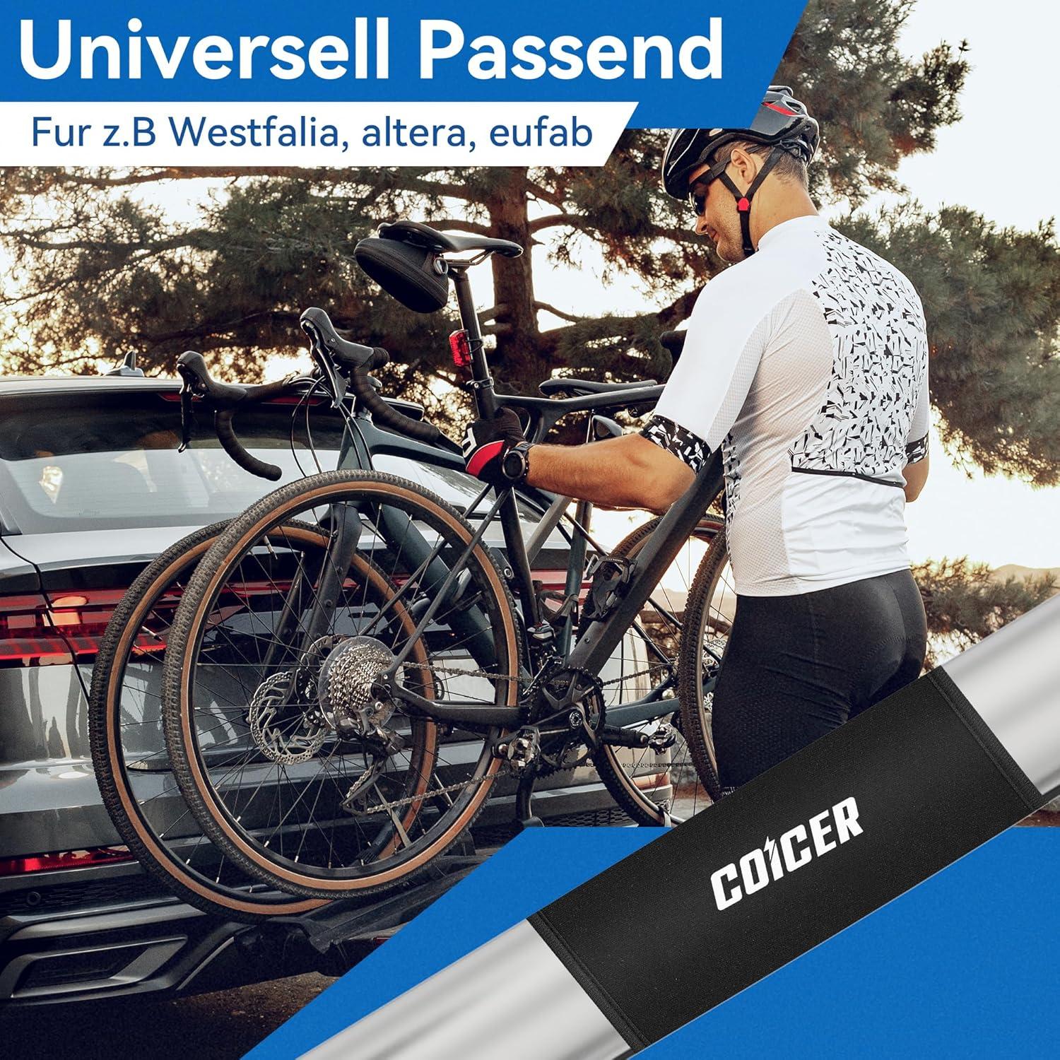 COICER Fahrrad Rahmenschutz Set | Transport Zubehör für E-Bikes & Fahrradträger