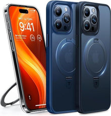 iPhone 15 Pro Hülle mit MagSafe, Militärschutz, Unsichtbarer Ständer