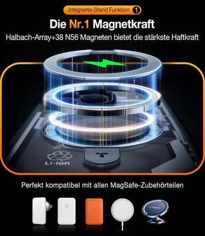 iPhone 15 Pro Hülle: TORRAS Ostand MagSafe Militärschutz