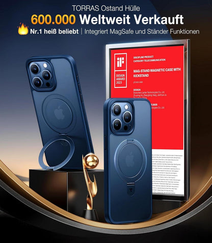 TORRAS Ostand iPhone 15 Pro Max Hülle MagSafe Ständer