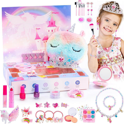 Makeup Adventskalender 2024 Mädchen 24 Tage Einhorn Schmuck