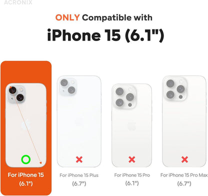 Hülle für iPhone 15 - Liquid Silicone Schutzfolie - Rot
