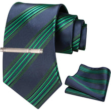 Krawatten Set Krawattenklammer Herren Krawatte Rot Grün