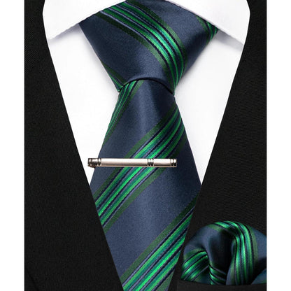 Krawatten Set Krawattenklammer Herren Krawatte Rot Grün