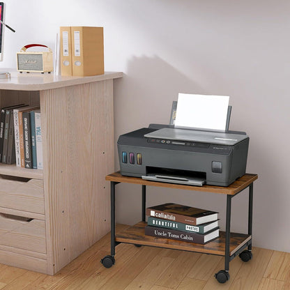 Druckerwagen Druckerständer rollbar Industriedesign Büro 46.5 x 36.5 cm