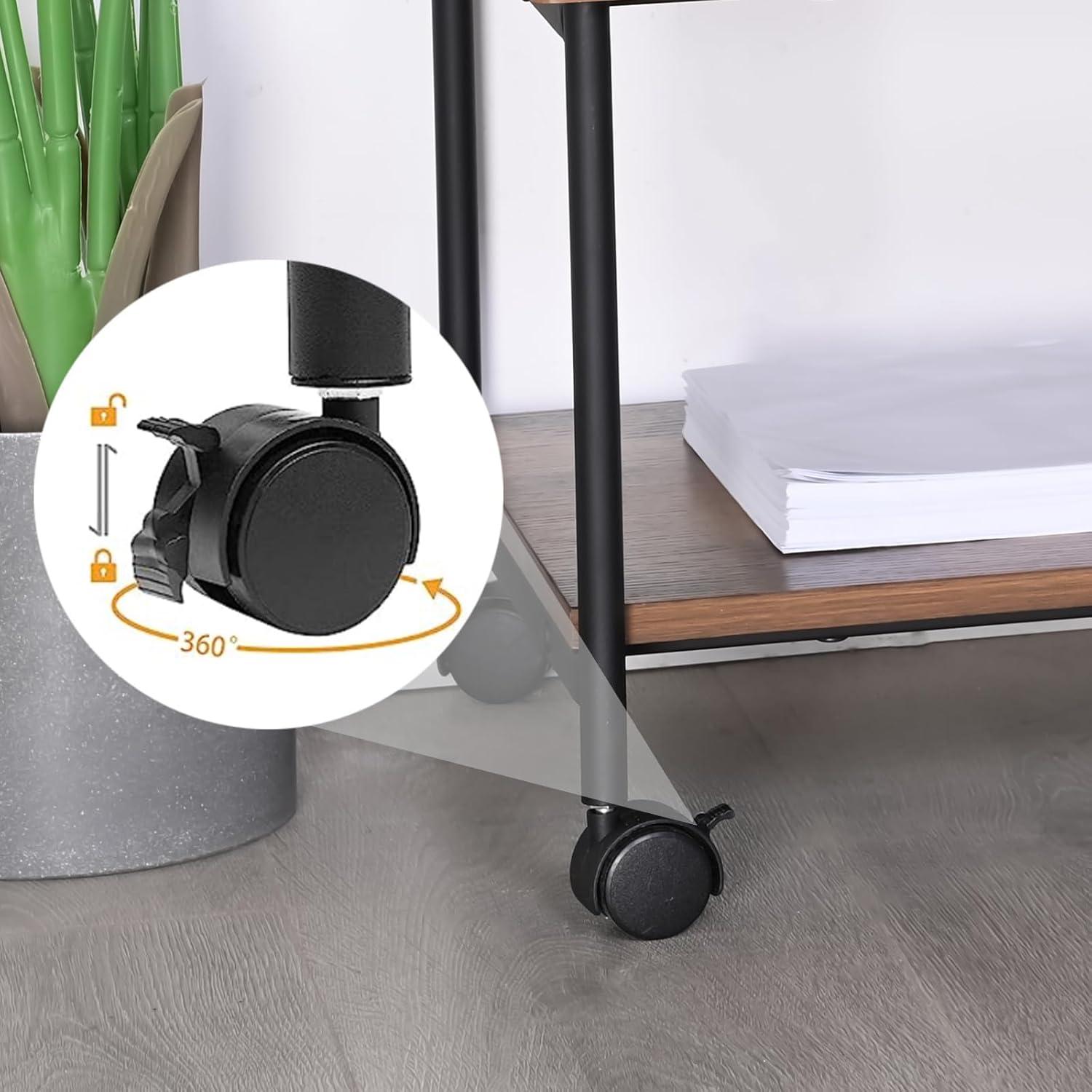 Druckerwagen Druckerständer rollbar Industriedesign Büro 46.5 x 36.5 cm