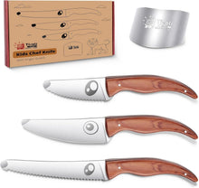 Kindermesser Set Fingerschutz Edelstahl Kinderküchenmesser 4-teilig