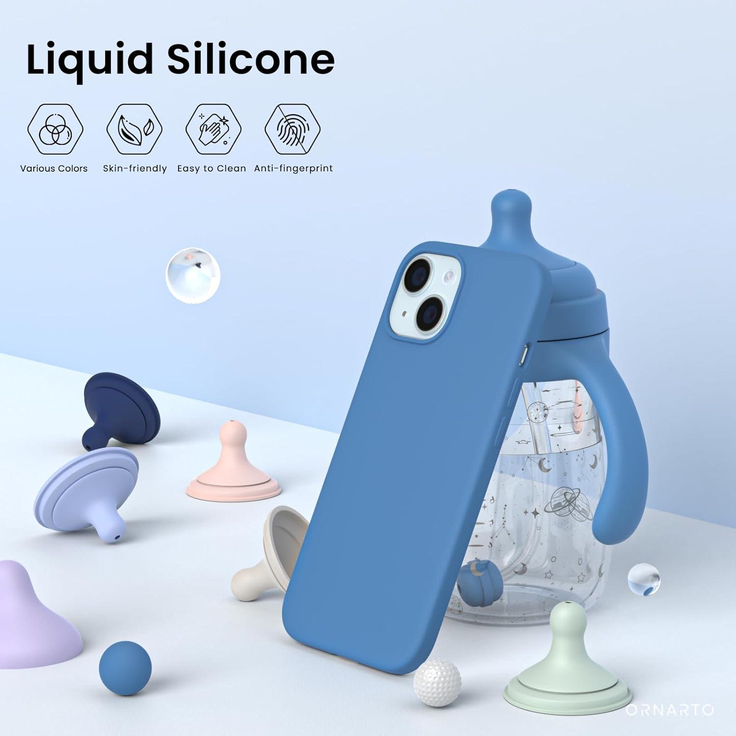 Schutzhülle für iPhone 15 - Silikon - Ultra dünn - stoßfest