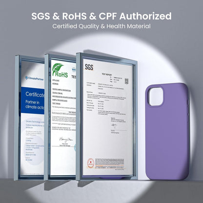 Silikonhülle iPhone 15 Plus 6,7 Zoll Ultra dünn Violett 2023