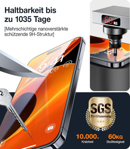 TORRAS Panzerglas Schutzfolie für iPhone 14 Pro Max 15 Plus