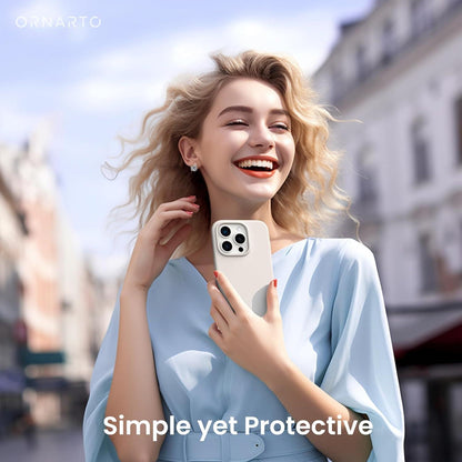 Handyhülle iPhone 15 Pro Max Silikon 6,7 Zoll Titan Natur 2023