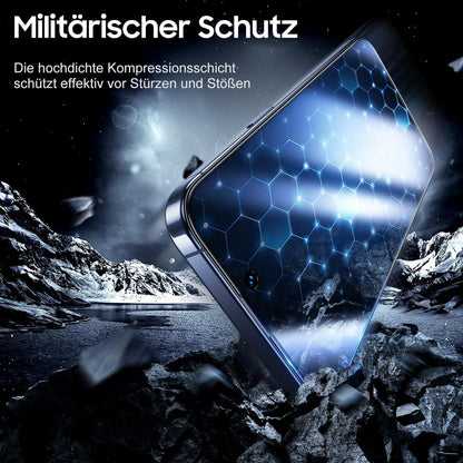 Schutzfolie für iPhone 15 Pro Max Panzerglas Anti-Spy 2 Stück