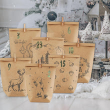 Adventskalender zum Befüllen 24 Weihnachtskalender Tüten