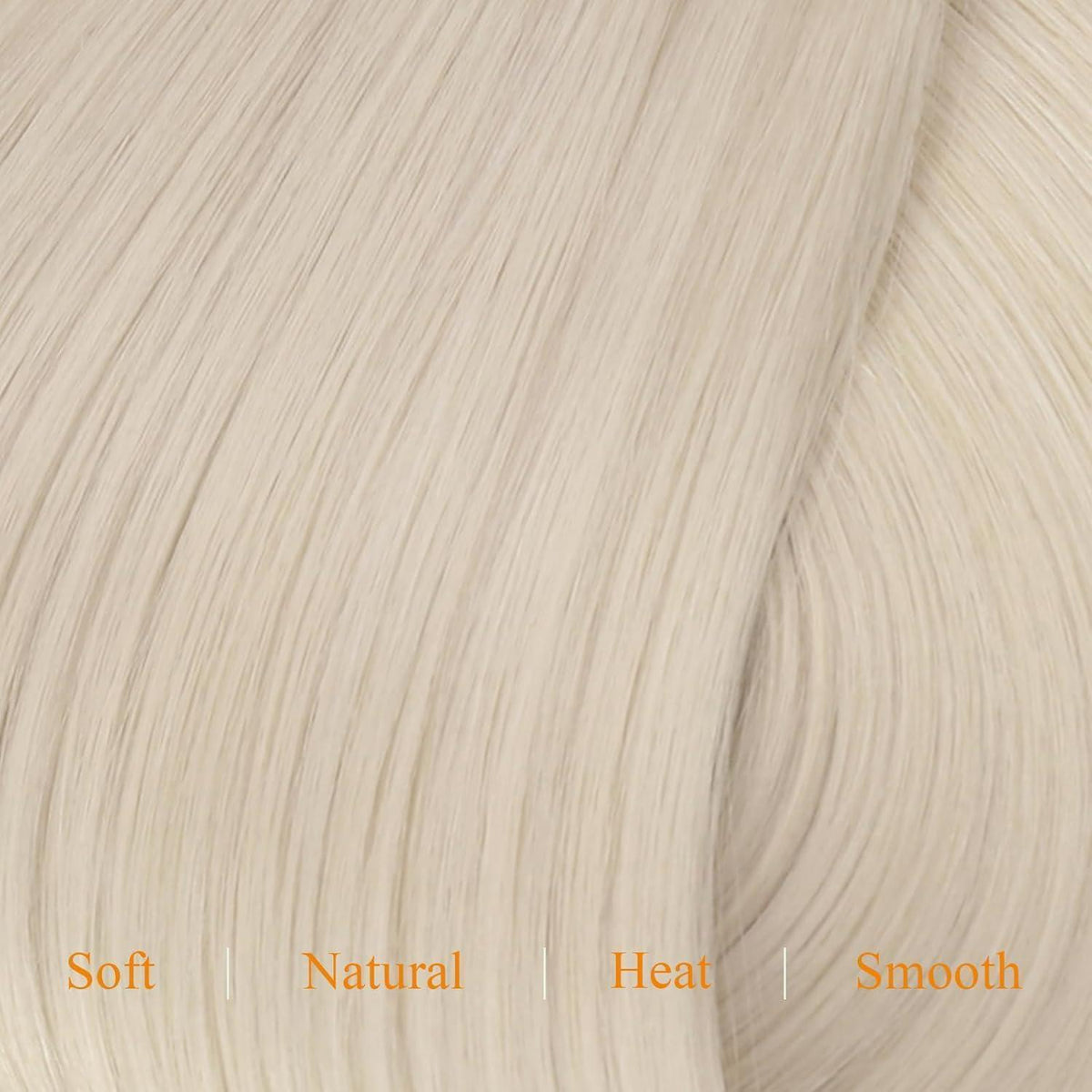 Echthaar Clip-in Extensions Platinblond 55cm