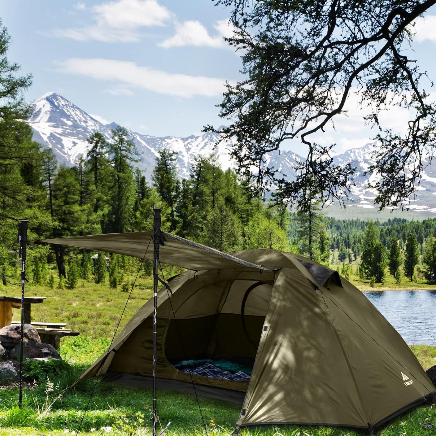 Zelt 2/3/4 Personen Camping Wasserdicht Ultraleicht Kuppelzelt