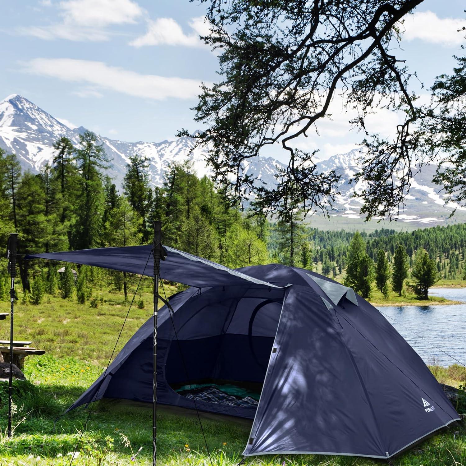 Zelt 2/3/4 Personen Camping Wasserdicht Ultraleicht Kuppelzelt