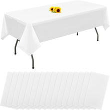 16er Packung Weiße Einweg-Tischdecken 137x274cm Premium Qualität