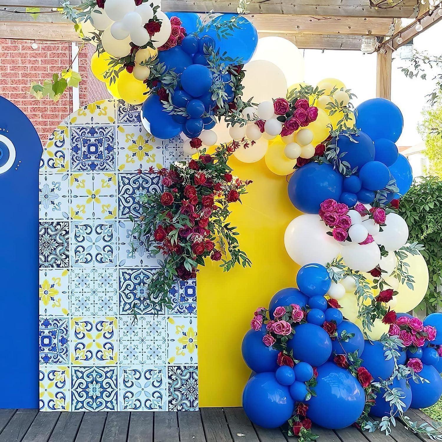 Luftballons Blau Set 120 Stück Girlande 18 12 10 5 Zoll Geburtstag